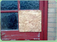 boarded up Peterlee